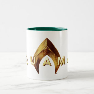 Aquaman Golden Aquaman Logo Zweifarbige Tasse