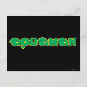 Aquaman Green Logo Postkarte