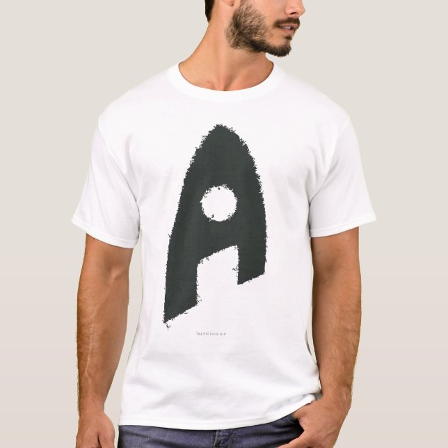 Aquaman Grunge 'A' T-Shirt (Vorderseite)
