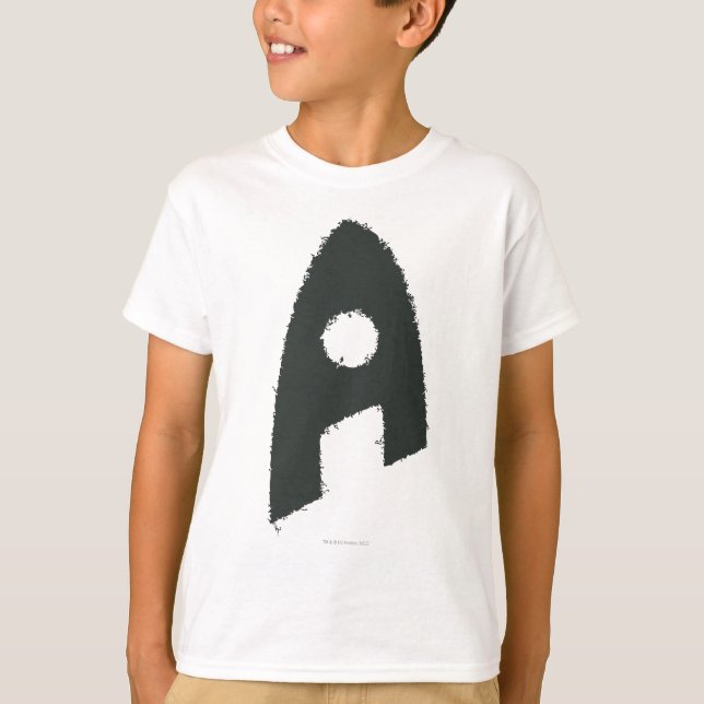 Aquaman Grunge 'A' T-Shirt (Vorderseite)