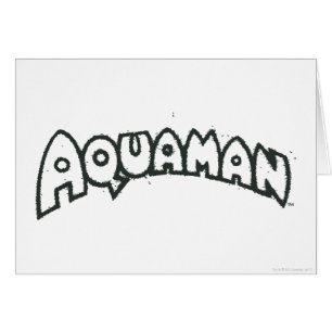 Aquaman Grunge Black Logo 2