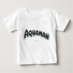 Aquaman Grunge Black Logo Baby T-shirt