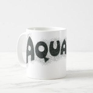 Aquaman Grunge Black Logo Kaffeetasse
