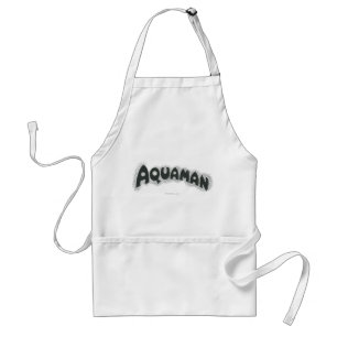 Aquaman Grunge Black Logo Schürze