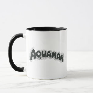 Aquaman Grunge Black Logo Tasse