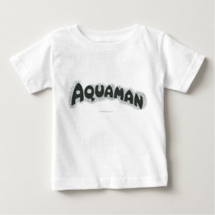 Aquaman Grunge Schwarzes Logo Baby T-shirt