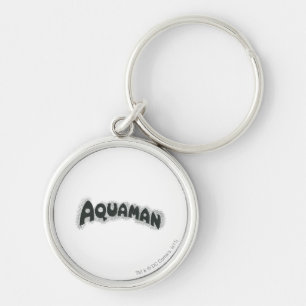 Aquaman Grunge Schwarzes Logo Schlüsselanhänger