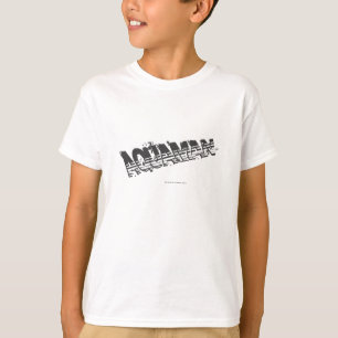 Aquaman Grunge-Streifen-Logo T-Shirt