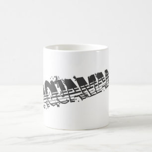 Aquaman Grunge-Streifen-Logo Tasse