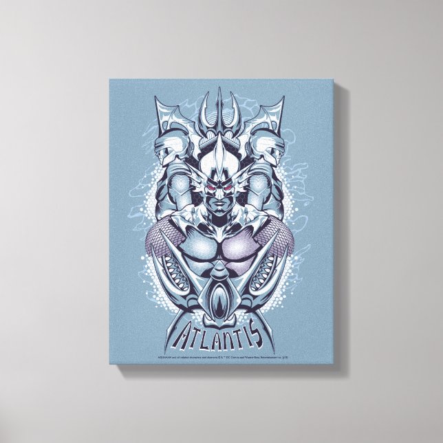 Aquaman | König Orm von Atlantis-Grafik Leinwanddruck (Vorderseite)