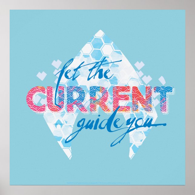 Aquaman | Logo-Grafik "Den aktuellen Leitfaden Gel Poster (Vorne)