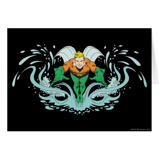 Aquaman Lunging Forward (Vorderseite (Horizontal))