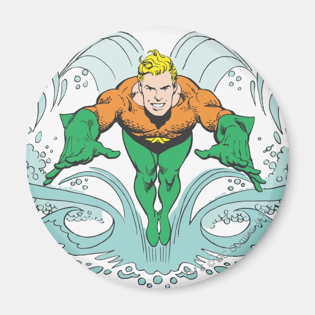 Aquaman Lunging Forward Magnet (Vorne)