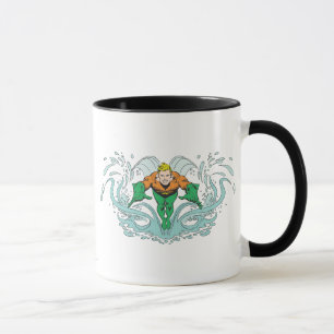 Aquaman Lunging Forward Tasse