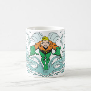 Aquaman Lunging Forward Tasse