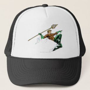 Aquaman Lunging mit Spear Truckerkappe