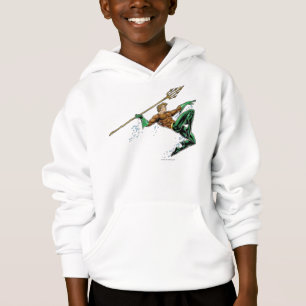 Aquaman Lunging mit Speer Hoodie