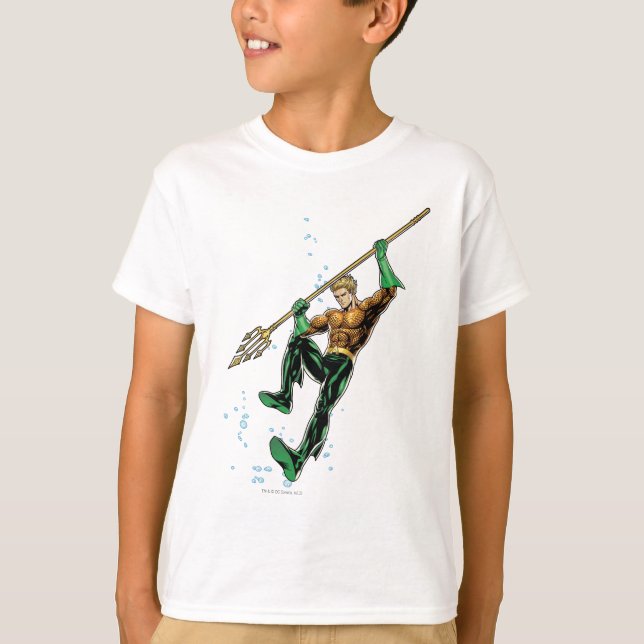 Aquaman mit Spear T-Shirt (Vorderseite)