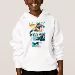 Aquaman Modernist Aquaman & Black Manta Graphic Hoodie