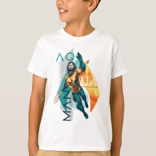 Aquaman Modernist Aquaman Collage T-Shirt