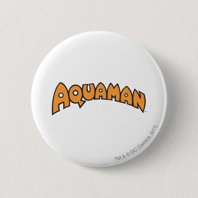 Aquaman-Orange-Logo Button (Vorderseite)