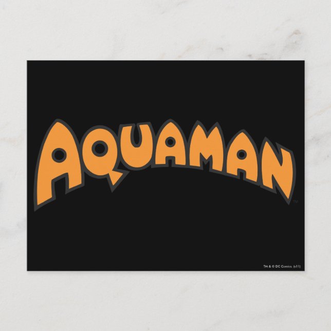 Aquaman Orange Logo Postkarte (Vorderseite)