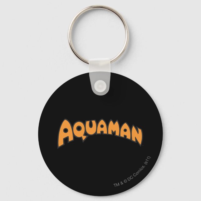 Aquaman Orange Logo Schlüsselanhänger (Vorderseite)