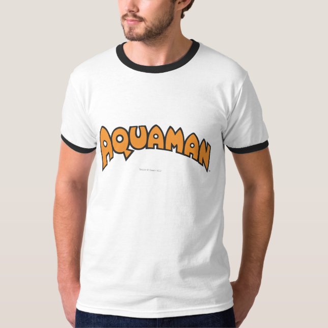 Aquaman Orange Logo T-Shirt (Vorderseite)