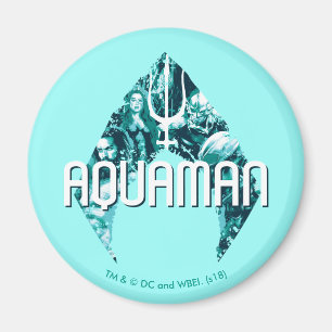 Aquaman   Orin, Mera, Orm u. schwarzer Manta im Magnet