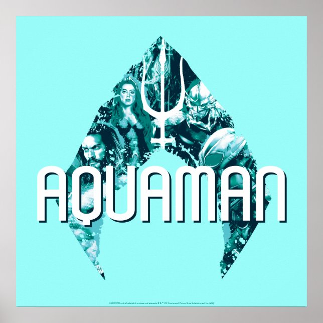 Aquaman | Orin, Mera, Orm u. schwarzer Manta im Poster (Vorne)