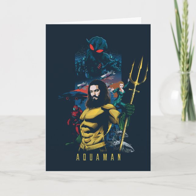 Aquaman | Orin, Mera und Black Manta Graphic Karte (Vorderseite)