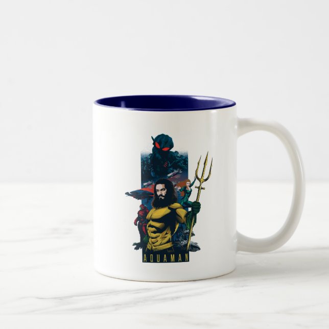 Aquaman | Orin, Mera und Black Manta Graphic Zweifarbige Tasse (Rechts)
