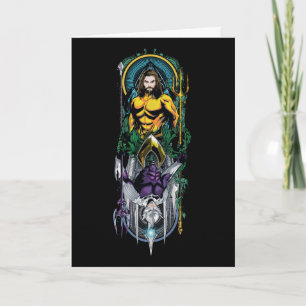 Aquaman Orin & Orm Reversible Art Nouveau Panel Karte