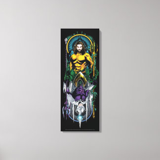 Aquaman | Orin & Orm Reversible Art Nouveau Panel Leinwanddruck