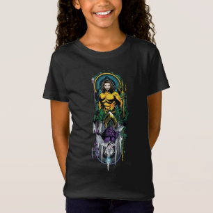 Aquaman Orin & Orm Reversible Art Nouveau Panel T-Shirt