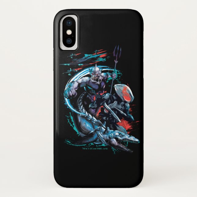 Aquaman | Orm, Schwarzer Manta, Tylosaur, & Schiff Case-Mate iPhone Hülle (Rückseite)