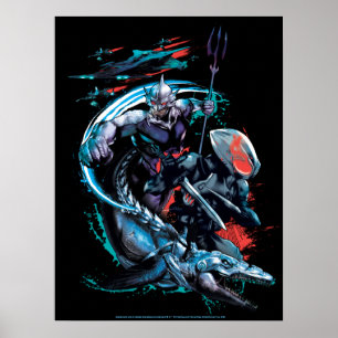 Aquaman   Orm, Schwarzer Manta, Tylosaur, & Schiff Poster