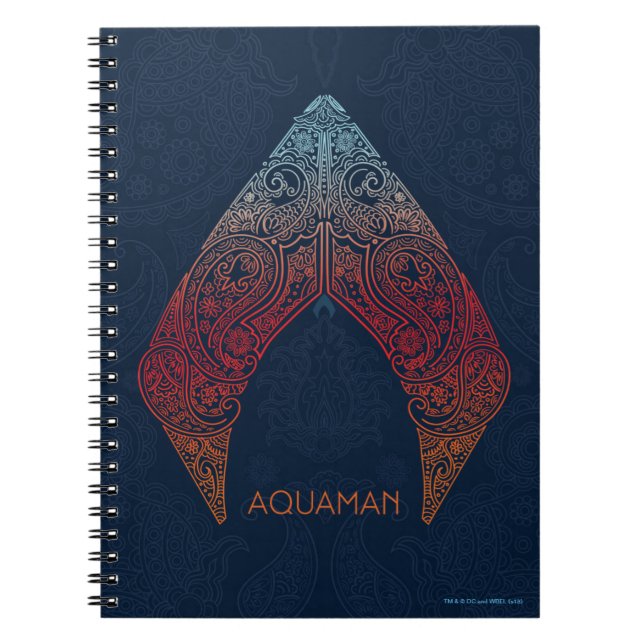 Aquaman | Paisley Aquaman Logo Notizblock (Vorderseite)