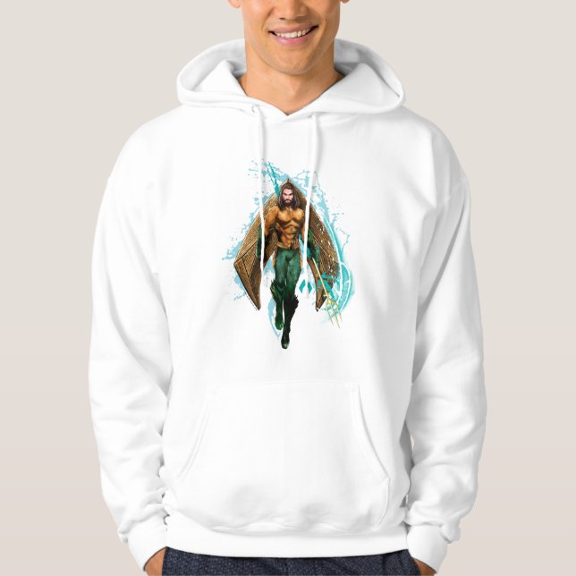 Aquaman | Prince Orin mit Aquaman-Logo Hoodie (Vorderseite)