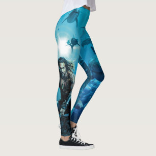 Aquaman Prince Orin mit Wassertieren Leggings