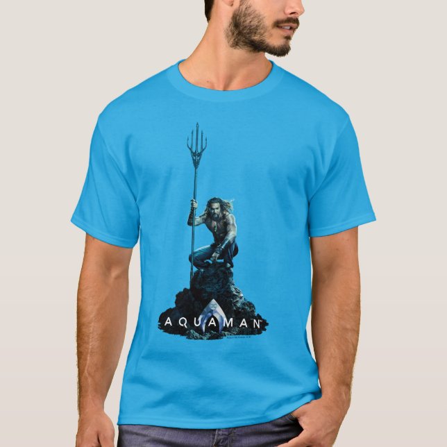 Aquaman | Prince Orin mit Wassertieren T-Shirt (Vorderseite)