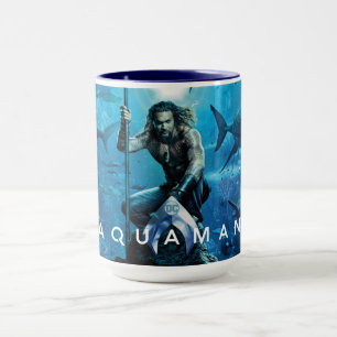 Aquaman   Prince Orin mit Wassertieren Tasse
