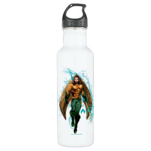 Aquaman   Prinz Orin With Aquaman Logo Edelstahlflasche