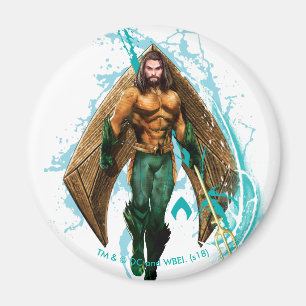 Aquaman   Prinz Orin With Aquaman Logo Magnet