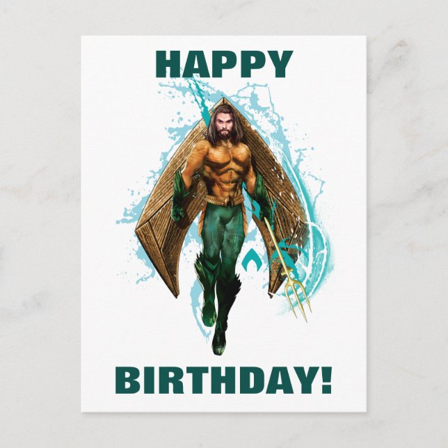 Aquaman | Prinz Orin With Aquaman Logo Postkarte (Vorderseite)
