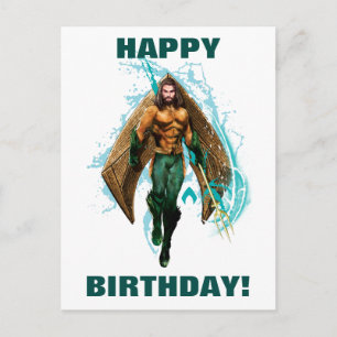 Aquaman   Prinz Orin With Aquaman Logo Postkarte