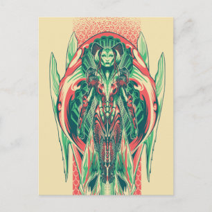 Aquaman   Queen Fisherman Art Nouveau Panel Postkarte