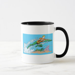 Aquaman rast durchs Wasser Tasse