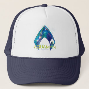 Aquaman   Refracted Aquaman Logo Truckerkappe