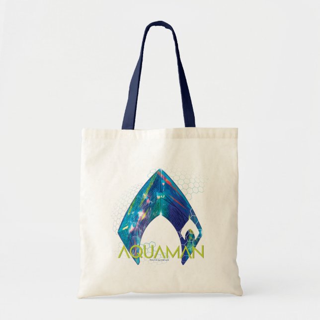 Aquaman | Refraktioniertes Aquaman-Logo Tragetasche (Vorne)